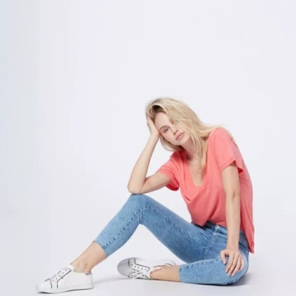 Paige Verdugo Aloha Raw Hem Crop Skinny Jeans 26